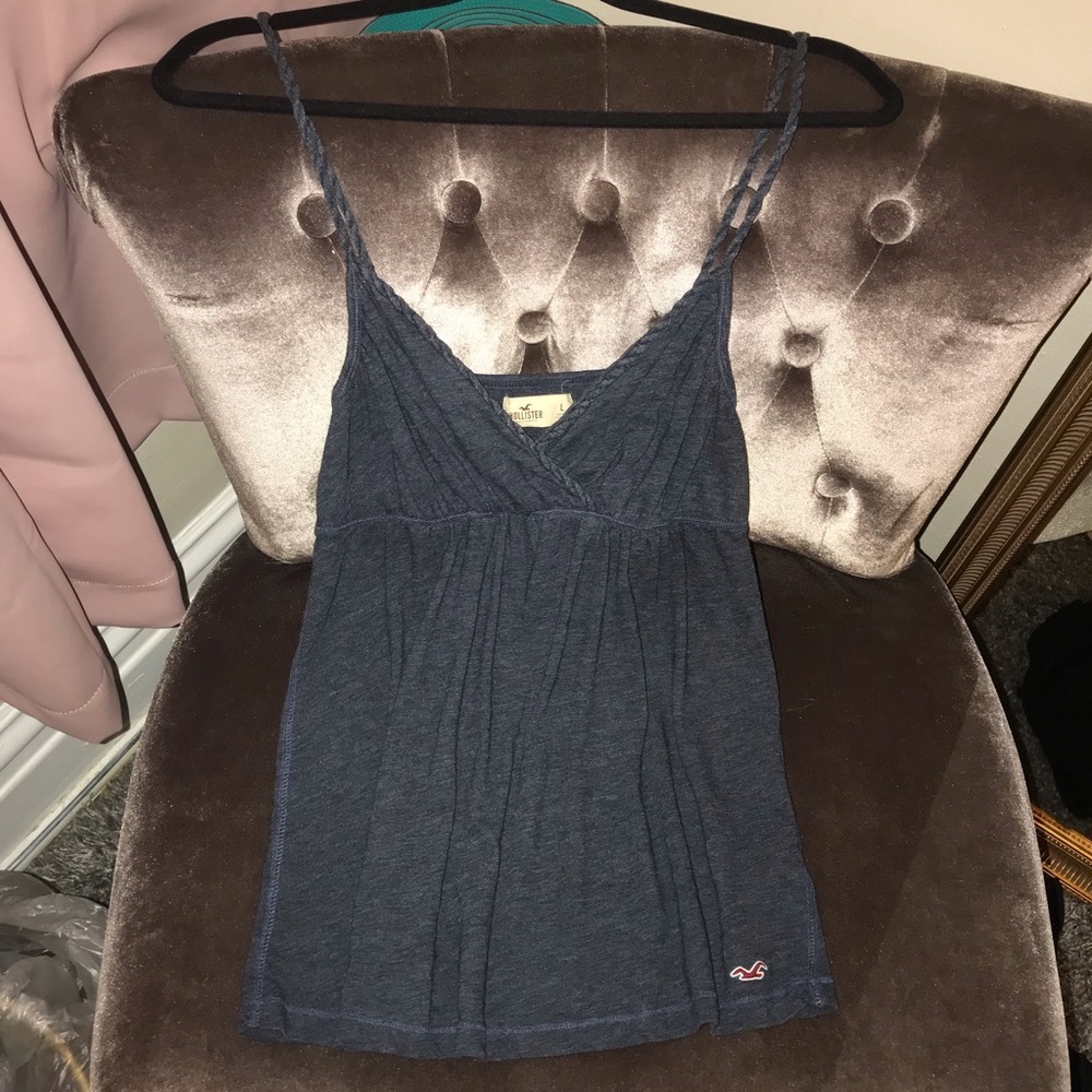 Blue Hollister Tank Top